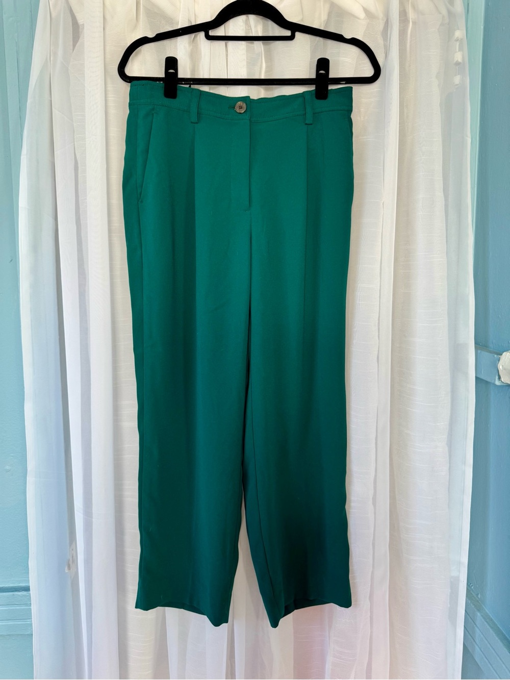 J. Crew Emerald Green Tailored Chinos